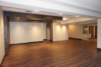 City Square Lobby hardwood floors