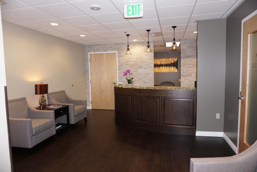 Dr. Brown waiting room and seating