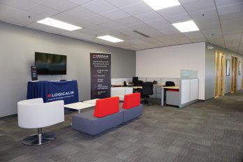Logicalis seating area and sinage